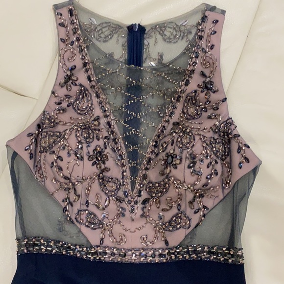 Floor length gown Navy blue size 4 - Picture 12 of 12